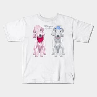 Two dogs Bedlington Terrier Kids T-Shirt